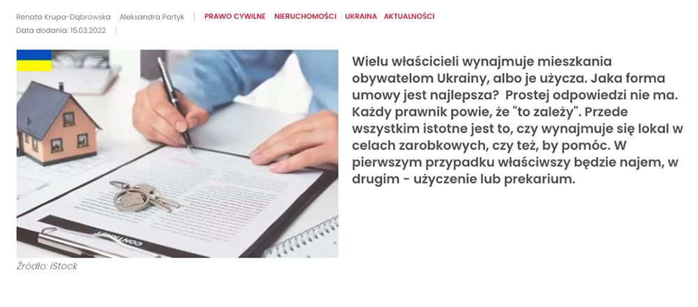 Wynajem czy&nbsp;użyczenie – co&nbsp;wybrać zawierając umowę z&nbsp;cudzoziemcem