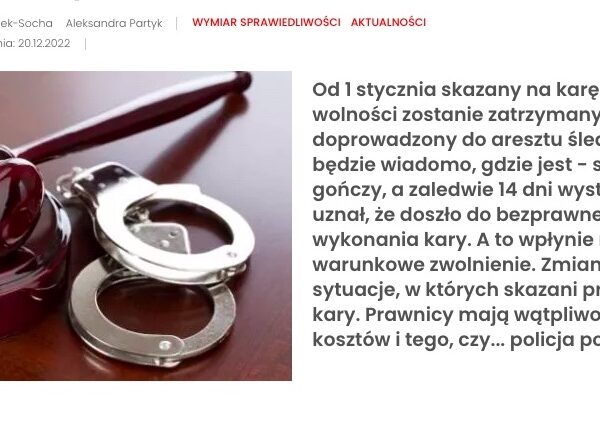 Skazanemu trudniej będzie uniknąć więzienia – policja zatrzyma go&nbsp;i&nbsp;doprowadzi